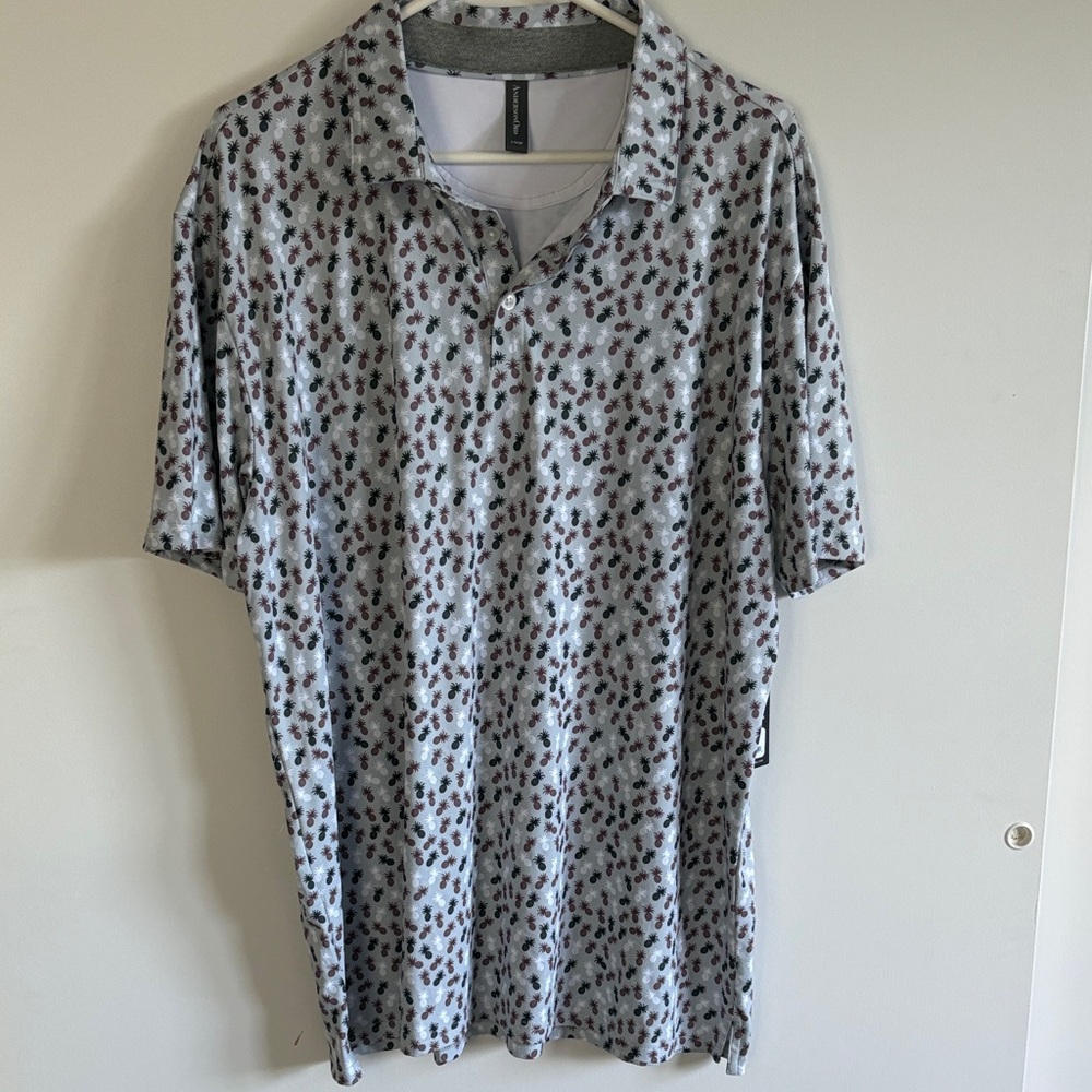 Pineapple Patterned Men's Polo Shirt